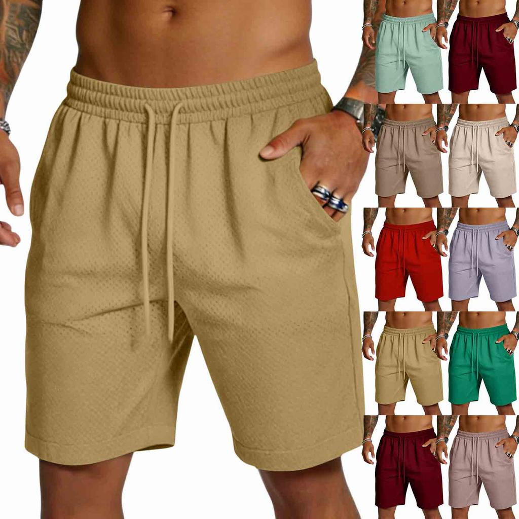 Men's Casual -Weave Drawstring Shorts