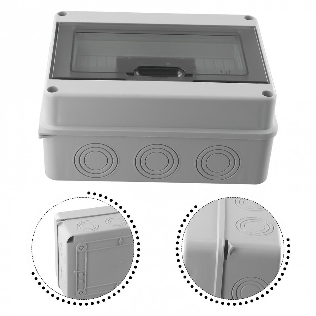 Outdoor Waterproof Distribution Box Surface-Mounted 1Row 8 Modules IP65 Fuse Box