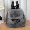 Small Backpack for Women 2026 Autumn and Winter Plush Backpack Women's Premium Imitation Fox Hair Backpack