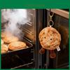 Cute Shallot Pancake Plush Keychain Toy With Pp Cotton Filling For Foodie Collectors