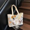 Sac fourre-tout en toile grande capacité style paresseux nouveau printemps coréen pour femme à une épaule étudiant littéraire et artistique tendance