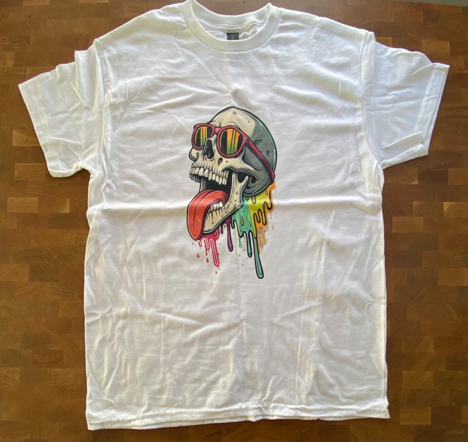 

The Skull Head with Glasses Size Adult Medium Free Shipping S разноцветный
