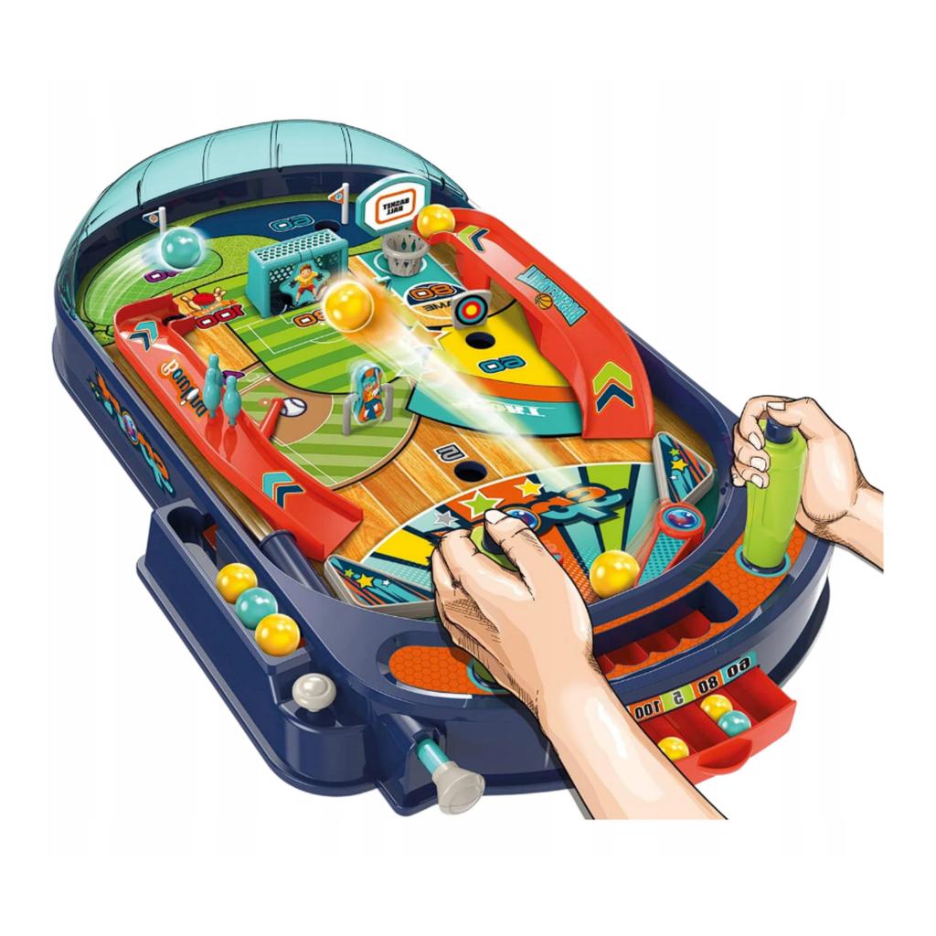 Skill Game Flipper Pinball Tabletop For Children Family Portable