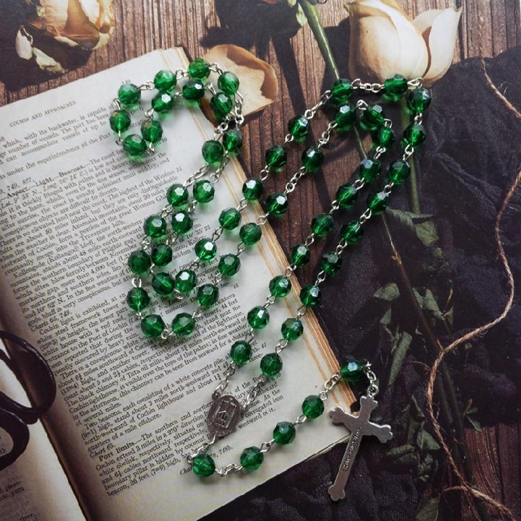 Rosary Necklace Beads Hangable Pendant for Women Men Prayer Meditations Gift