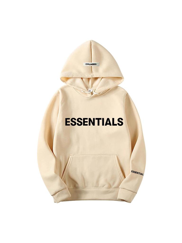 Men's and Women's Heavyweight Trendy Brand ESS Hoodie, Spring and Autumn Couple Casual Pullover Loose Printed Sweatshirt, Thickened