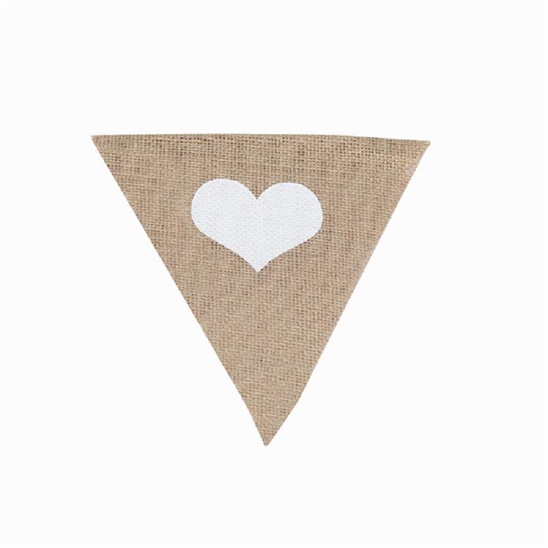Personalize Party Flag Letter A-Z No.0-9 Diy Jute Burlap Bunting Banner Flags Candy Bar Wedding Decoration Baby Shower Favor