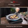 Sansig Outdoor Camping Cast Iron Griddle Pan