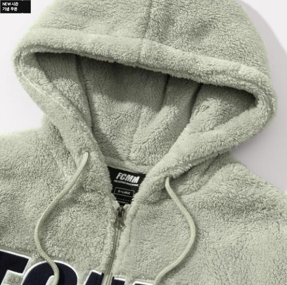 

FCMM Big Logo BoaFleece Jumper / korea fashion / Popular Korean item — hoodie / zip-up hoodie M, L, XL серый