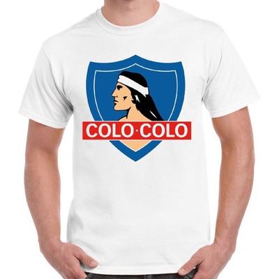 26 Colo Colo Camista Fotbalové Bílé Fotbalové Ideální Dárek Unisex Tričko 2409 Unisex Tričko