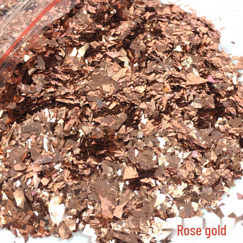DIY Irregular Nail Shell Paper Fragments – 10g Bag for Slime, Epoxy Resin, Crafting.