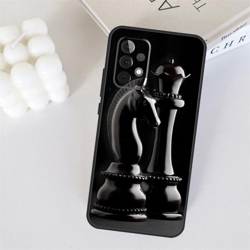 Chess Pieces For Samsung Galaxy A55 A35 A15 A36 A56 A26 A16 A22 A32 A52 A54 A34 A53 A33 A13 A06 A05 Case