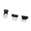 3Pcs Set Radio Volume Adjust Control Button Knob Replacement for C Class 2007 To 2009(Matte Black )