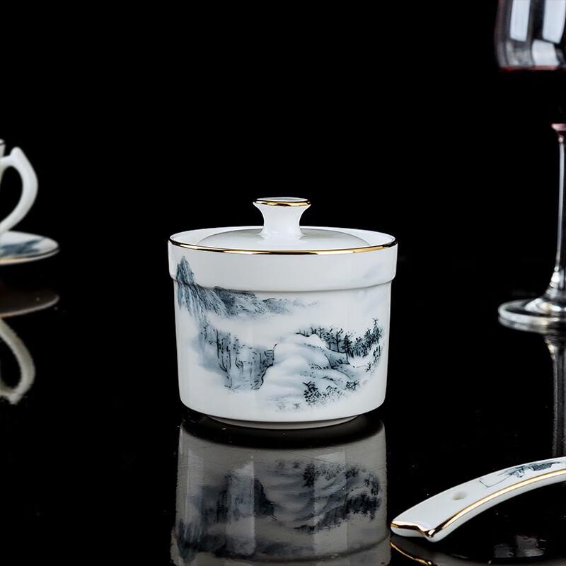 Chinese Style Ceramic 8-Piece Tableware Set
