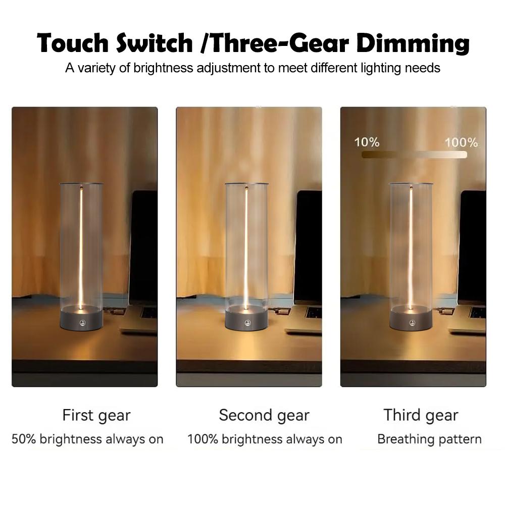 D2 Portable Novelty Quantum Decor Lamp LED Night Light Rechargeable Magnetic Absorber Desk Lamp Dimmable Touch Sensor Table Lamp