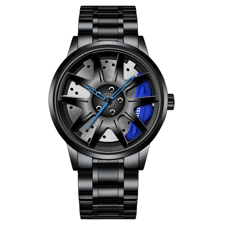 Official automatic movement watch men's vacuum plating wheel style non-mechanical watch new one
