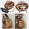 New Women's Large Capacity Cowhide Tote Bag Versatile Fashion Shoulder Bag for Commuting Work Female Trendy Bucket Handbag