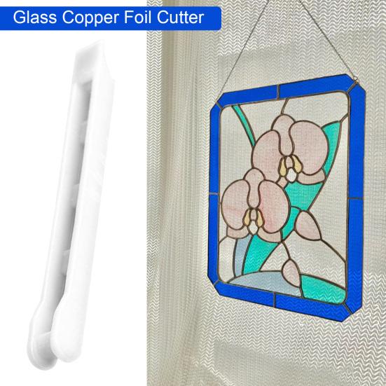 Řezačka na skleněné měděné fólie Ruční fóliovač Ergonomický DIY Nástroj na fóliování z barevného skla Vyšší rychlosti pletení Příslušenství pro balení fólií pro 7/32