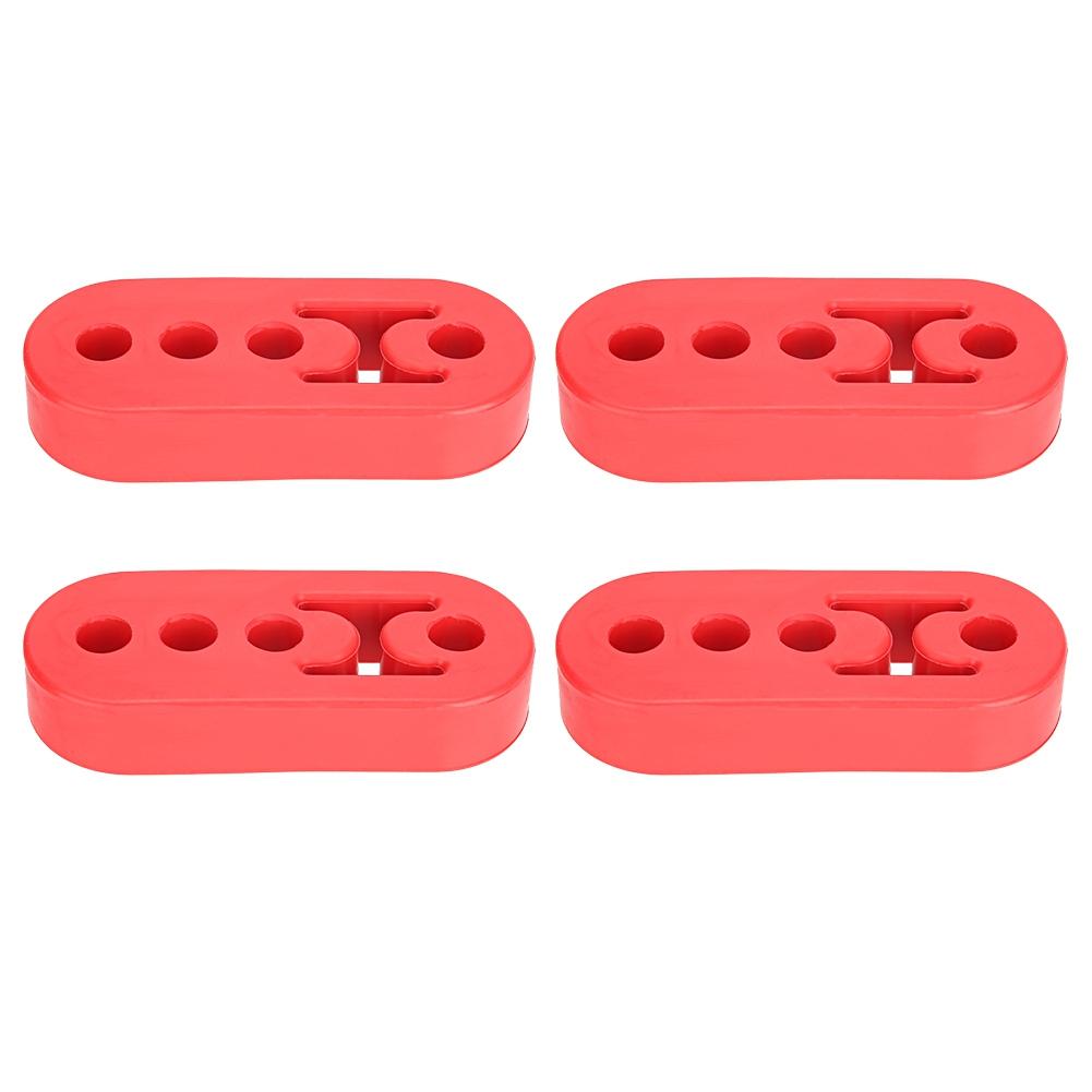 4pcs 12mm Red Polyurethane Muffler Exhaust Hanger