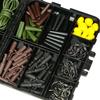 272 Pcs Carp Fishing Tackle Box, Fishing Accessories Kit Including Hooks, Safety Clips, Beads, Corn, Tubing & Other Accessories