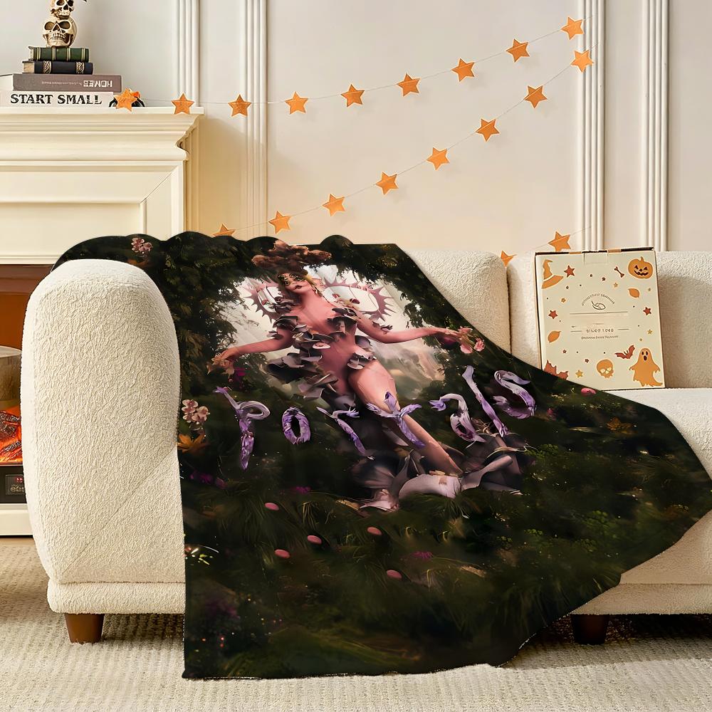 M-Melanie Martinez New Music Album Throw 240G Flannel Blanket Lightweight Soft Skin-Friendly Summer Thin Throw Blanket