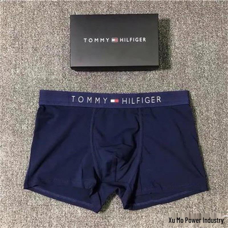 Tommy Men's Cotton Boxer Briefs Mid-Waist Shorts - Free Shipping