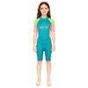 Fato de Mergulho Infantil 2.5MM Fato de Banho de Menina Peça Única Manga Curta Quente Snorkel Surf Medusa