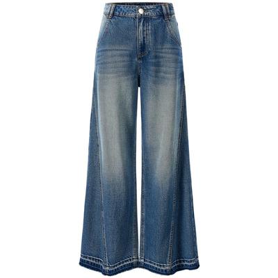Jeans larghi in denim da donna GIOVANNI VALENTINO 2025