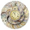 50PCS Vintage Clock Stickers: Retro & Waterproof for Creative DIY Journaling and Notebooks