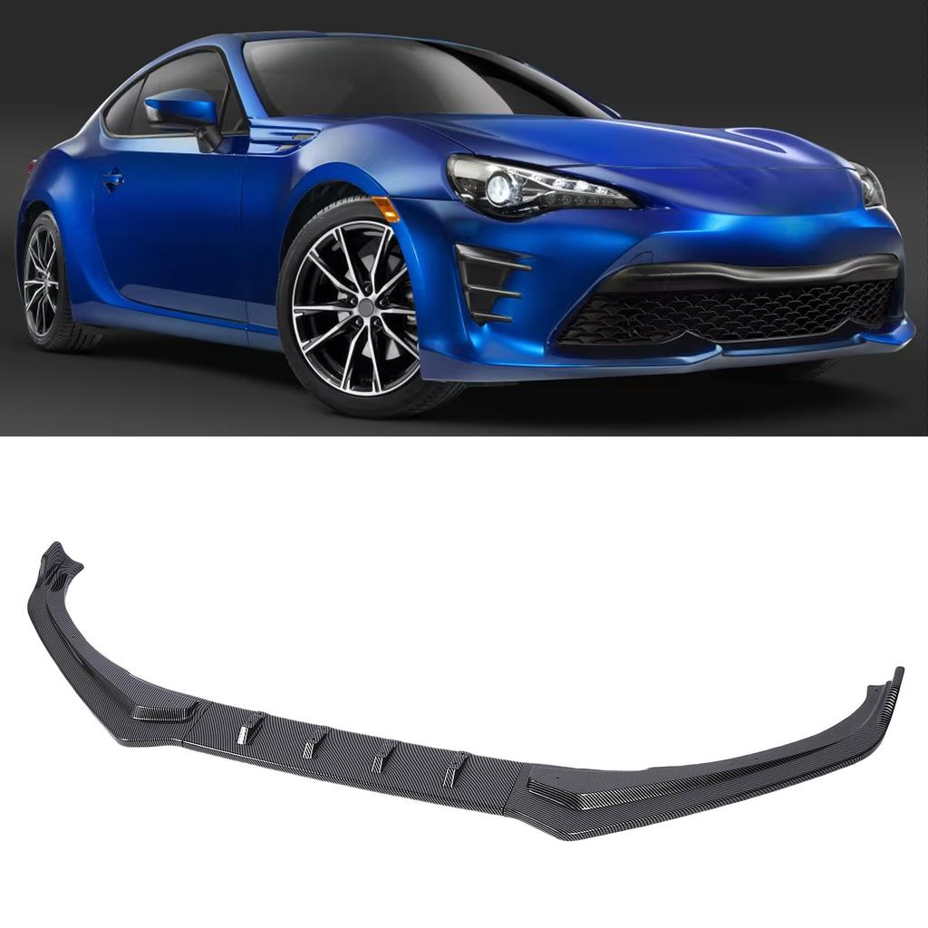 Front Bumper Lip Spoiler Stylish Front Bumper Splitter Lip   Chin Body Kit Replacement for  6 FT86 FR-S Facelift 2012-2020