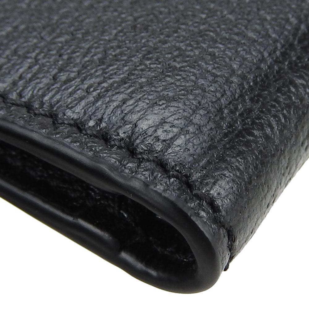 Used GUCCI Bill Compartment 428726 GG Marmont leather black black Card Case