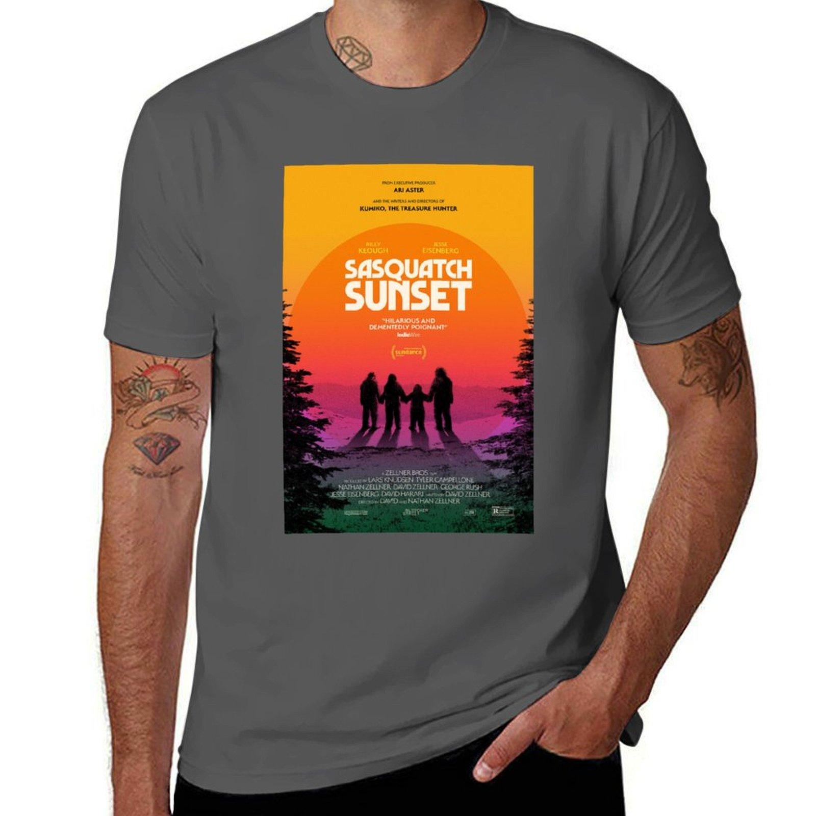 shirt for cotton Sunset man t Sasquatch shirts man anime T-Shirt t 2024 4XL