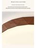 Mid-Century Ultra-Thin Walnut Grain Ceiling Light for Living Room & Bedroom