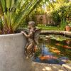 Weather Resistant Garden Art Vintage Angel Girl Statue, Planter Climber Cute Unique Holiday Gift Ideas Resin Figurine for Flower Pot Edge Decor