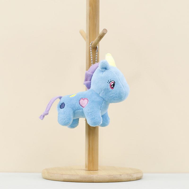 Adorable Unicorn Plush Toy Cute Keychain Soft Stuffed Animal Doll For Kids