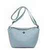 Solid Color Nylon Messenger Bag Korean Style Large Capacity Canvas Crossbody Bag Dumpling Shape Light Weight Single Shoulder Bag