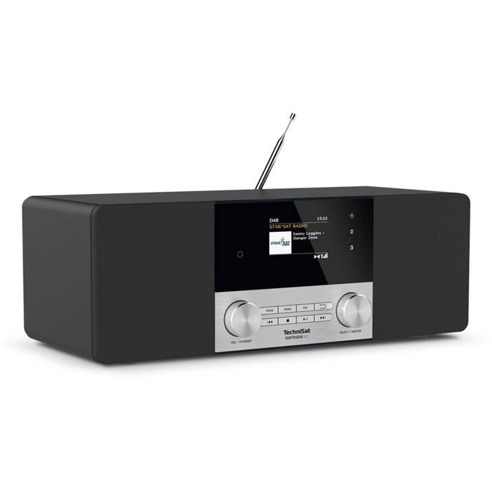 Radio dab technisat - 0000/3937 - noir - bluetooth 4.1 - haut-parleurs intégrés