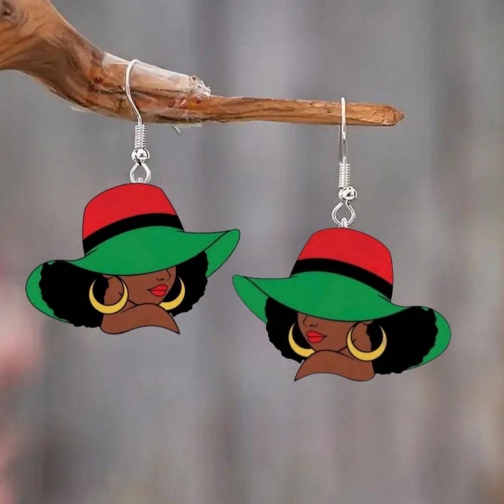 1 Pair of European and American Ballet Dancing Earrings Women's Creative Niche Earrings School Graduation Season Teacher Gift Jewelry