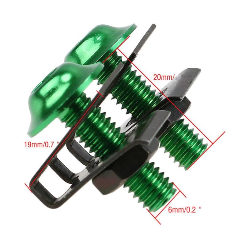 1Set Cnc M6 6Mm Fairing Body Work Bolt Kit Screw Spire Speed Fastener Clip Nut For Cbr Gsxr Modified Bolt Motorcycle Accessories