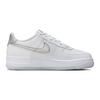 Nike Air Force 1 GS Blanc Football Gris Baskets Enfant Pure-Platinum Métallisé-Argent FV3981-100