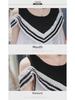 New Arrival: Large Size Off-Shoulder Chiffon Dress for Pregnant Women - Korean Style, Mid-Length, Short-Sleeved, Perfect for Spring & Summer