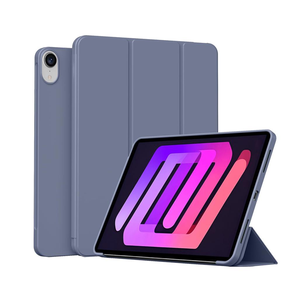 For iPad Mini 7 A17 Pro /iPad Mini 6 8.3 Inch Mini 7th/6th Gen Case, Magnetic Flio Smart Cover Soft Silicone Back Shell
