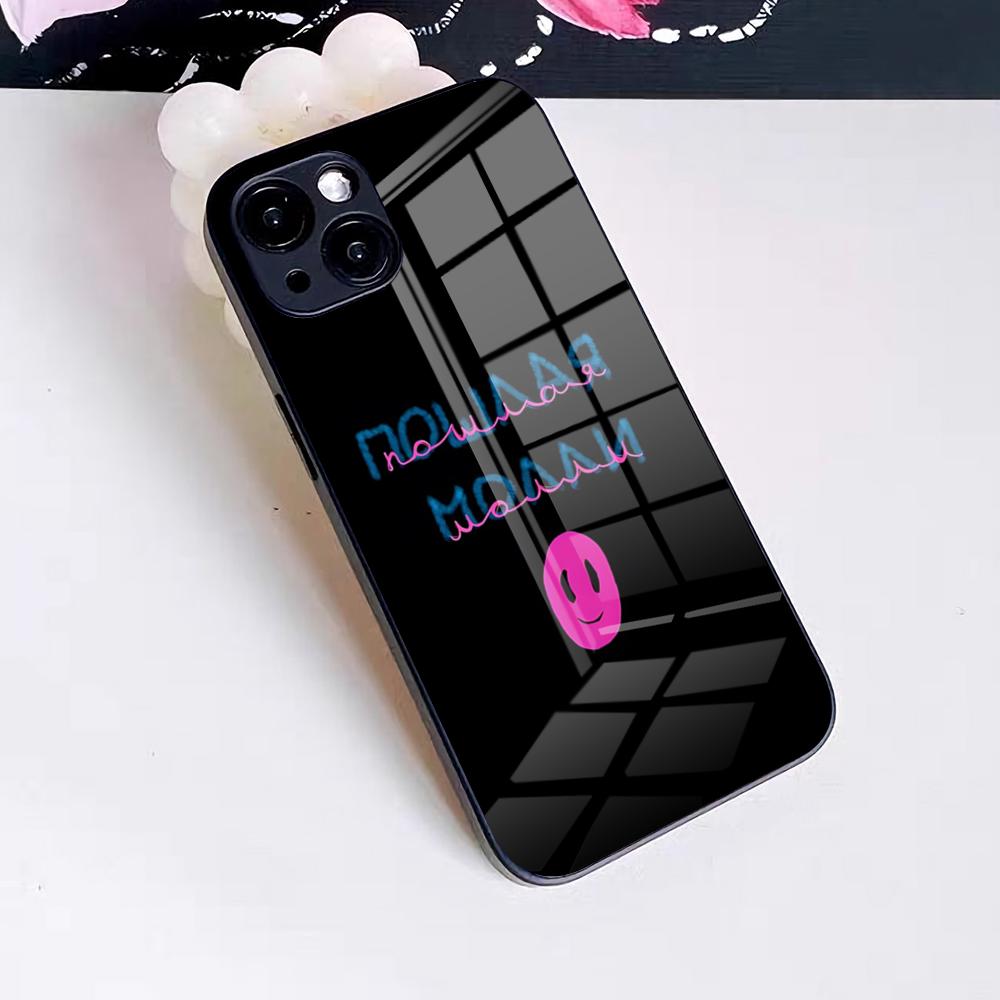 

Band Poshlaya Molly Phone Case For IPhone 17 Pro Max 16 15 14 Pro Max 13 11 X Xs Xr 8 7Plus Glass Cover iPhone 16 Pro Max
