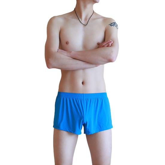 Men Boxer Underwear Low Waist Breathable Smooth Wiring Perfect Fit Shorts Panties