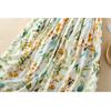 Summer A-Line Floral Big Hem Lined Half-body Skirt