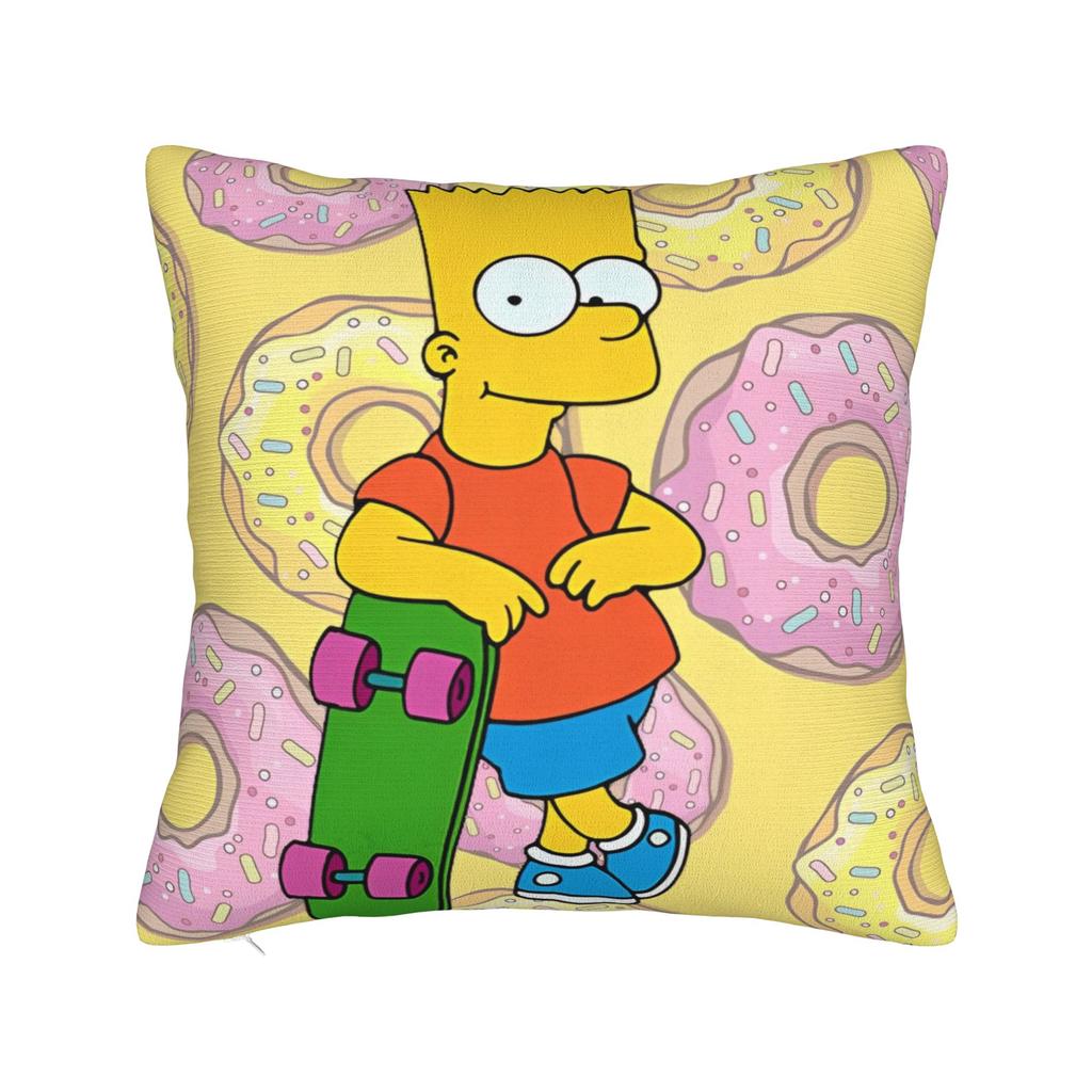 ציפיות לכריות נוי הפנים של S-Simpsons אביזרים לבית כיסוי ציפית לכרית זריקה עם רוכסן גדלים מרובים