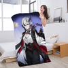 Genshin Impact Arlecchino Anime Beach Swimming Towel Soft Absorbent Washcloth Children's Gifts For Kids Travel Camping Gym