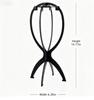 2PCS Wig Stand Collapsible Wig Holder Durable Wig Display 13.8 Inch Tool Travel Wig Stand for All Wigs