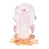 God Ganesh Sitting On Petal Statue (Murti) Idol Showpiece Handmade of Crystal Glass by for Worship, Decoration, Car Dashboard, Gift