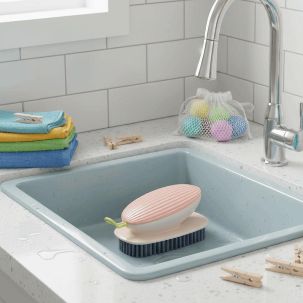 Shell Shaped Cleaning Brush Hard Bristle Floor Brush Durable Carpet Brush  Bathroom Sink