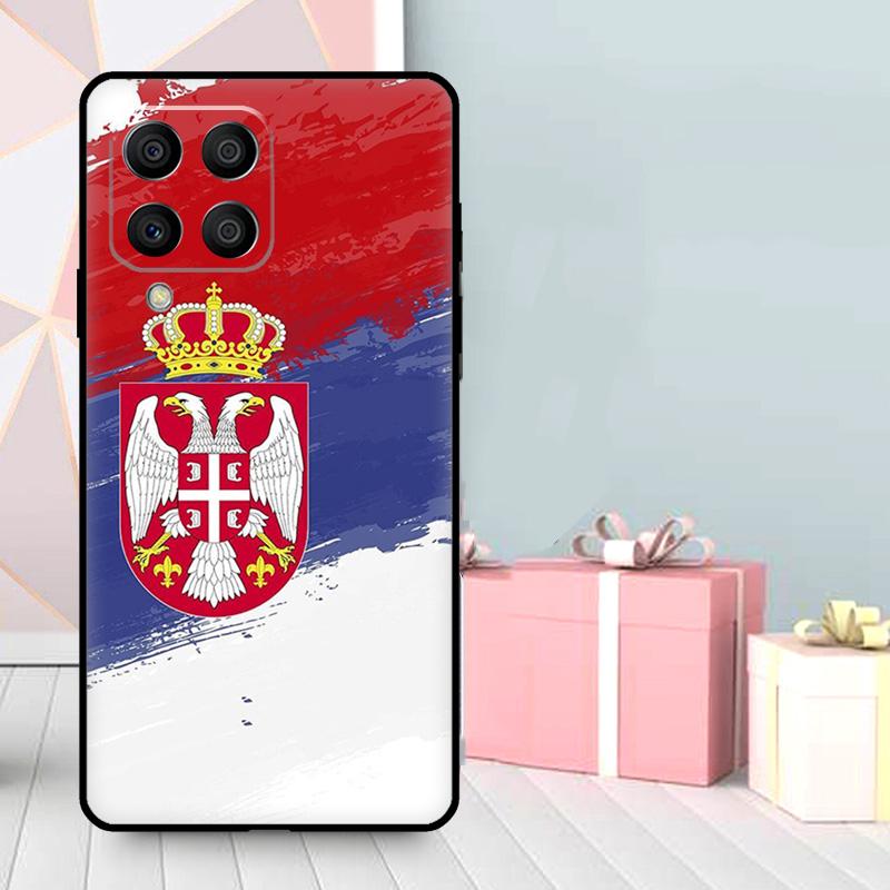 Flag of Serbia Serbian Case For Samsung Galaxy M56 M52 M32 M53 M16 M11 M21 M31 M35 M12 M13 M14 M15 M36 M55 M34 M54